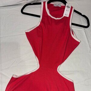 Cute red sporty tennis dress